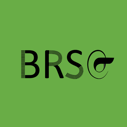 Leafy green initial logo for BRS, Brotherhood of Railroad Signalmen